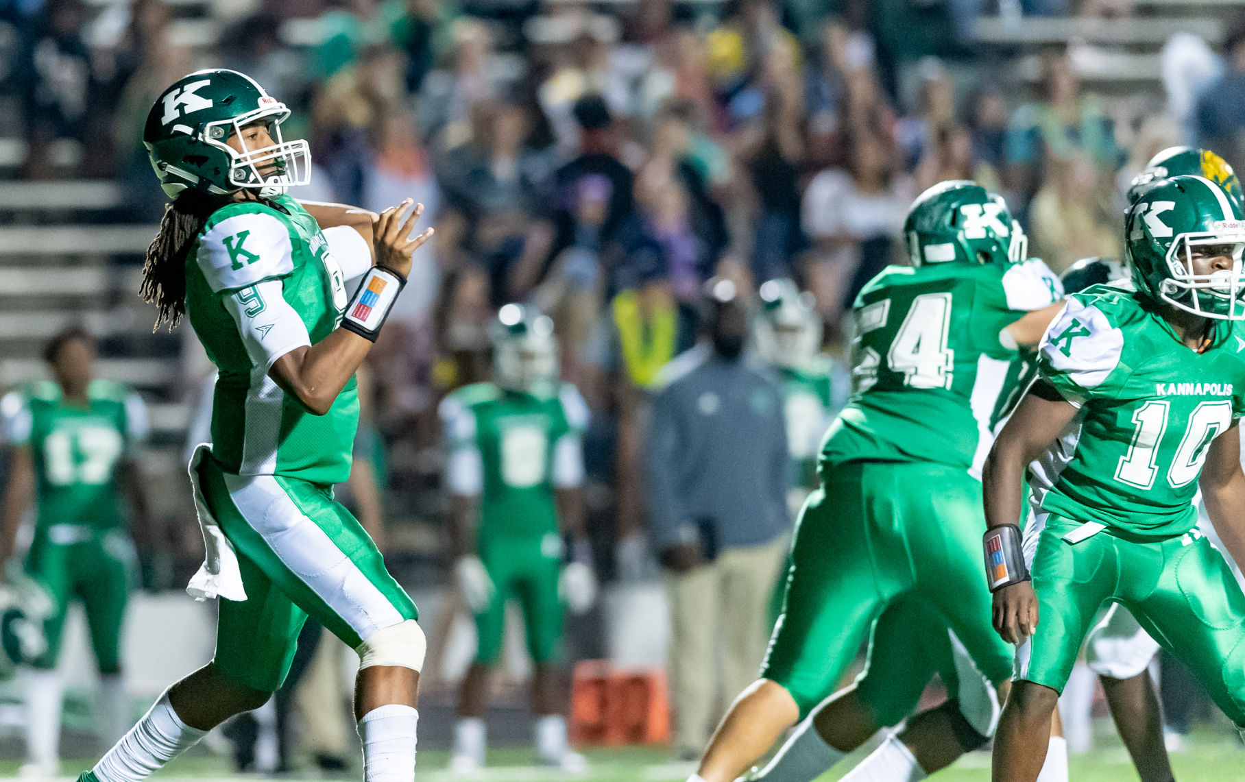 Friday night high school football action